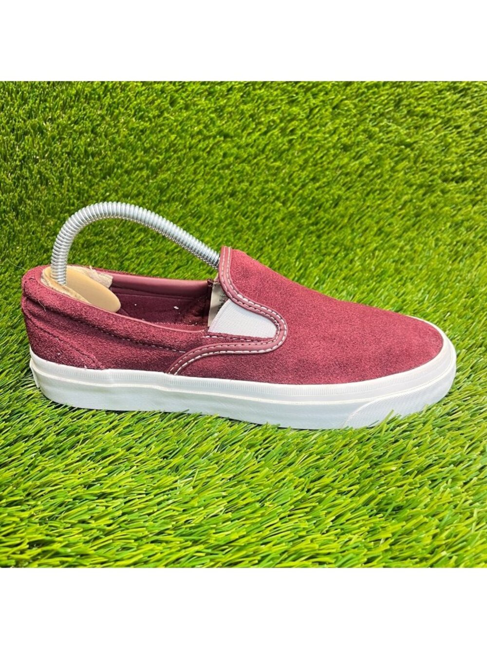 Converse One Star CC Slip-On Womens Size 7.5 Red White Walking Shoes Sneakers